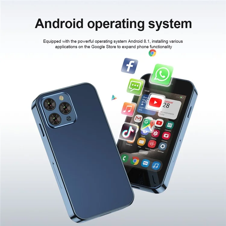 SERVO KING1000 3.0-inch Smartphone 2+16GB Dual SIM 5MP Camera 3G Mini Cellphone - Black