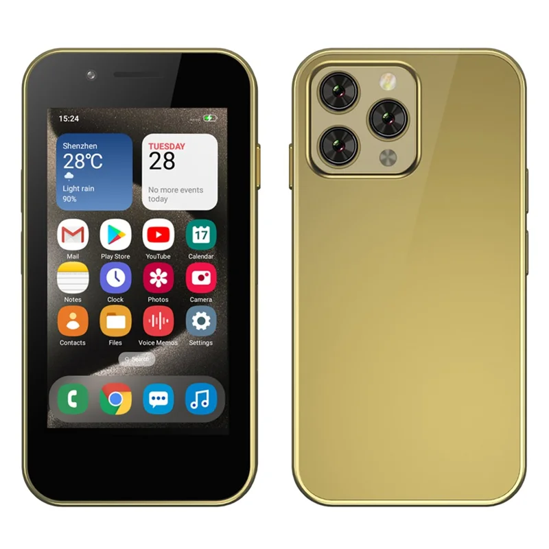 SERVO KING1000 3.0-inch Smartphone 2+16GB Dual SIM 5MP Camera 3G Mini Cellphone - Gold