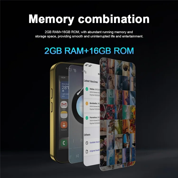 Servo King2000 3,0-дюймовый Смартфон Android 8.1 2+16 гб Двойной Sim-симулятор 5-мегапикса Mini 3G Мобильный Телефон - Черный
