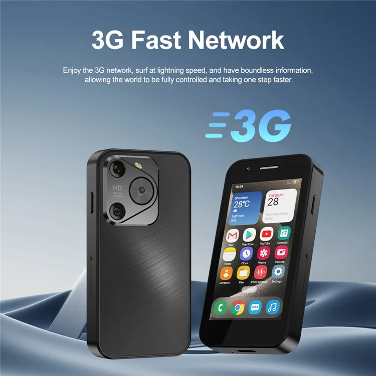 Servo King2000 3,0-дюймовый Смартфон Android 8.1 2+16 гб Двойной Sim-симулятор 5-мегапикса Mini 3G Мобильный Телефон - Черный