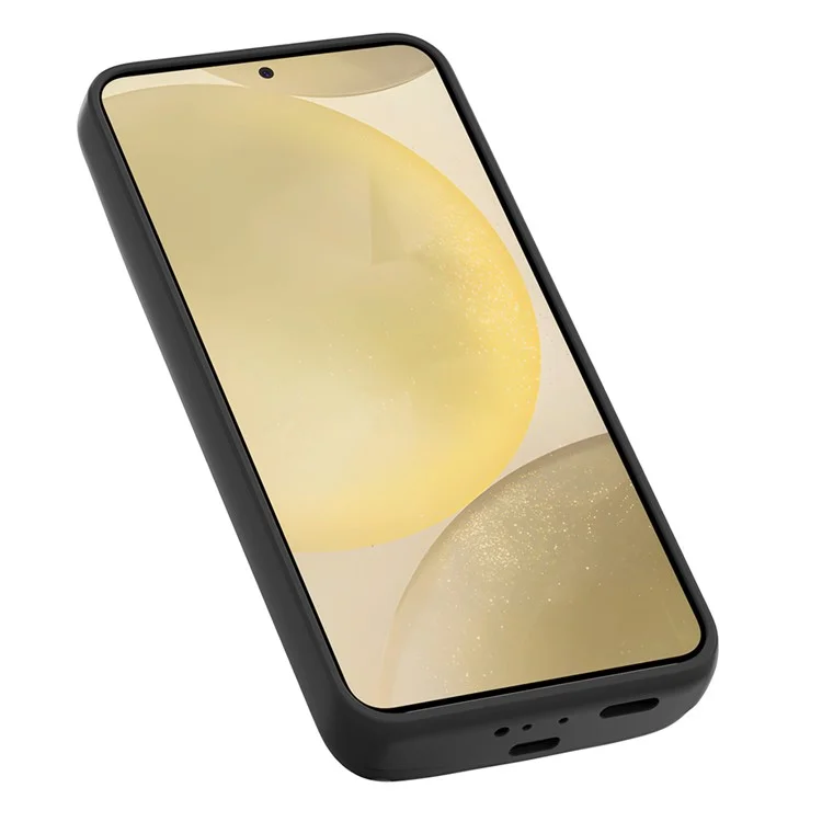 E61 For Samsung Galaxy S25+ / S24+ 5000mAh Phone Battery Case Charger Back Cover with Kickstand