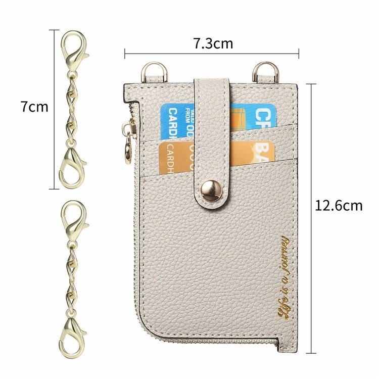 GB01 Slim RFID Blocking Card Holder Zip ID Case Small Leather Wallet Coin Purse - Black