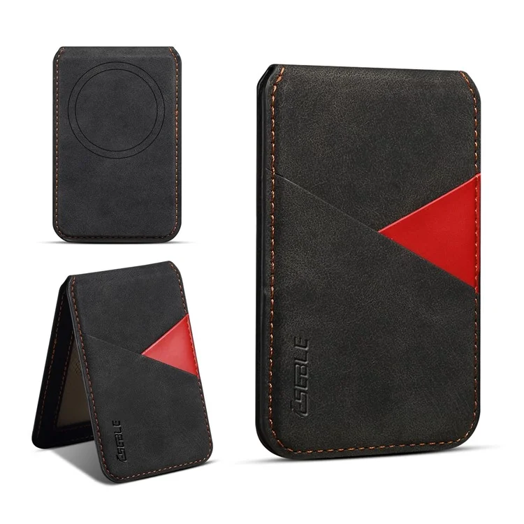 Porta Della Scheda Magnetica Eseble Compatibile Con Magsafe RFID Blocking Telefono Portafoglio - Nero