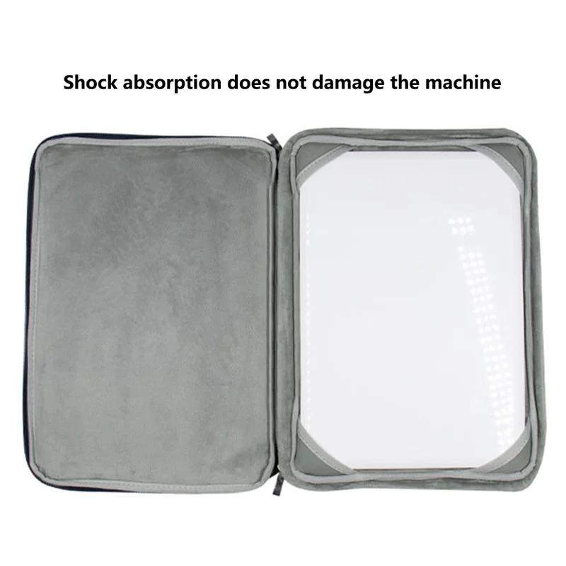13.3 inch Notebook Laptop Sleeve Case Oxford Cloth Soft Fluffy Lining Cover Carrying Bag - Grey