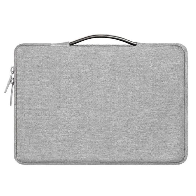 13.3 inch Notebook Laptop Sleeve Case Oxford Cloth Soft Fluffy Lining Cover Carrying Bag - Grey