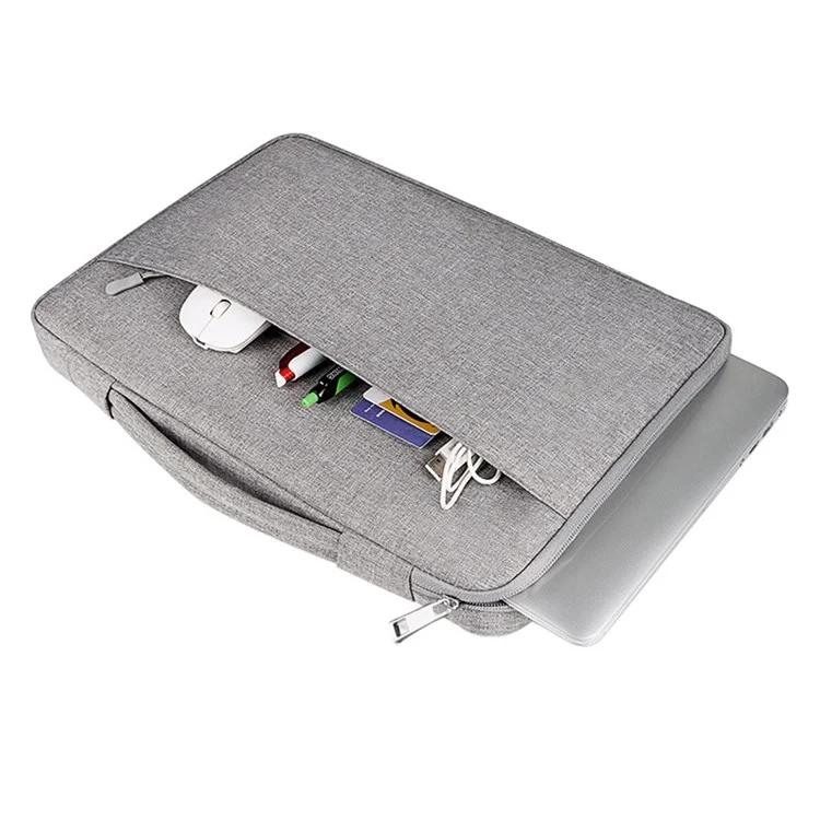 13.3 inch Notebook Laptop Sleeve Case Oxford Cloth Soft Fluffy Lining Cover Carrying Bag - Black