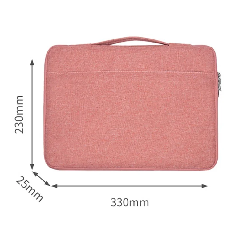 13.3 inch Notebook Laptop Sleeve Case Oxford Cloth Soft Fluffy Lining Cover Carrying Bag - Black