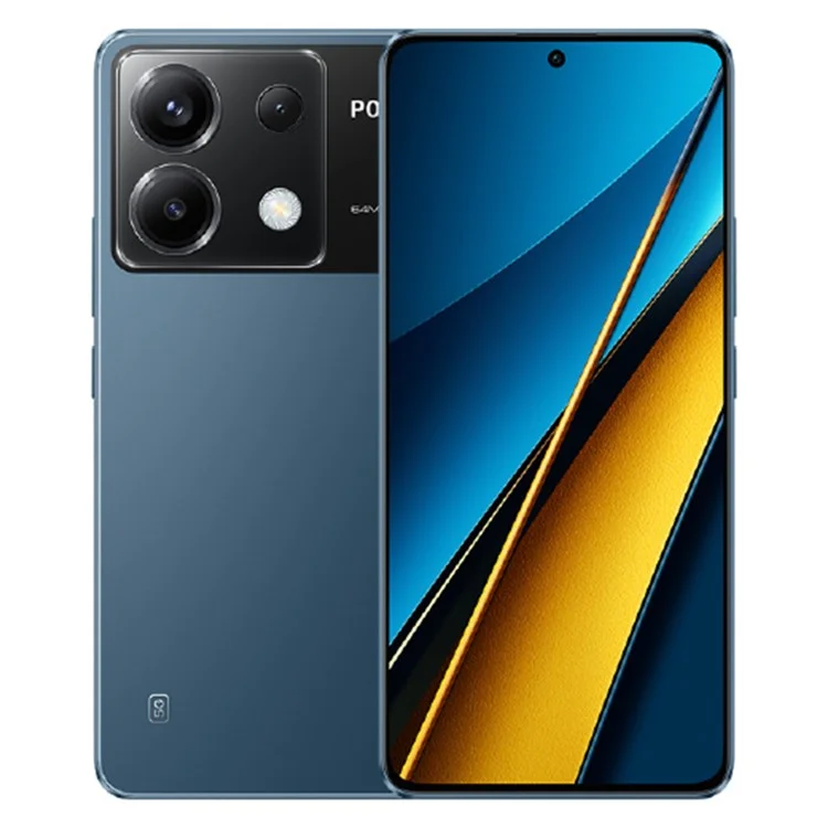XIAOMI Poco X6 5G Version UE 8 Go + 256 Go 6,67 pouces Écran AMOLED Caméra 64MP Smartphone Snapdragon 7s Gen 2 - Bleu
