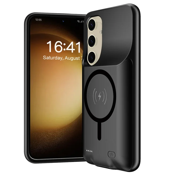 Coque de chargement avec batterie étendue de 10 000 mAh compatible avec MagSafe pour Samsung Galaxy S25