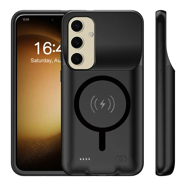 Coque de chargement avec batterie étendue de 10 000 mAh compatible avec MagSafe pour Samsung Galaxy S25