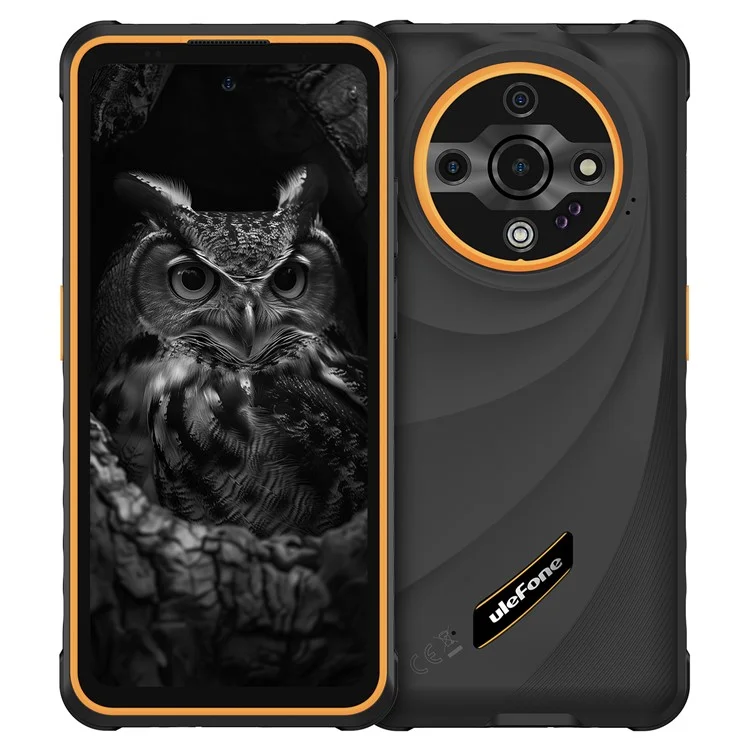Téléphone robuste ULEFONE Armor X31 Pro Android 14 6,56 pouces Smartphone Dimensity 6300 8 Go + 256 Go Batterie 6050 mAh Caméra 64 MP - Orange foncé