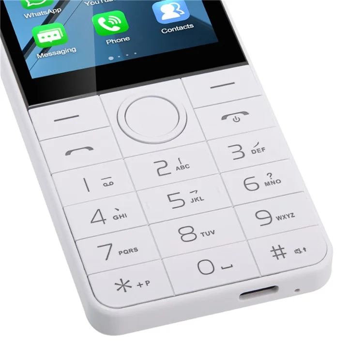 DOOV R77 Telefono Cellulare con Tastiera 3GB + 32GB Schermo IPS da 2,8 Pollici Android 13 Smartphone - Bianco