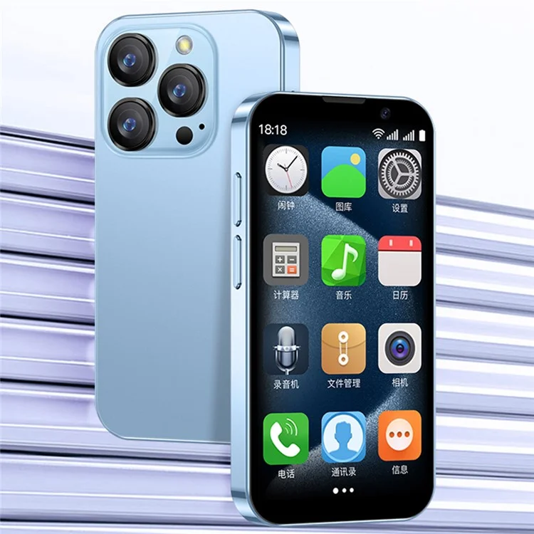 SOYES XS18 Pro 2GB + 16GB Android Smartphone 3 Inch 3G Network Small Phone with Facial Recognition - Blue
