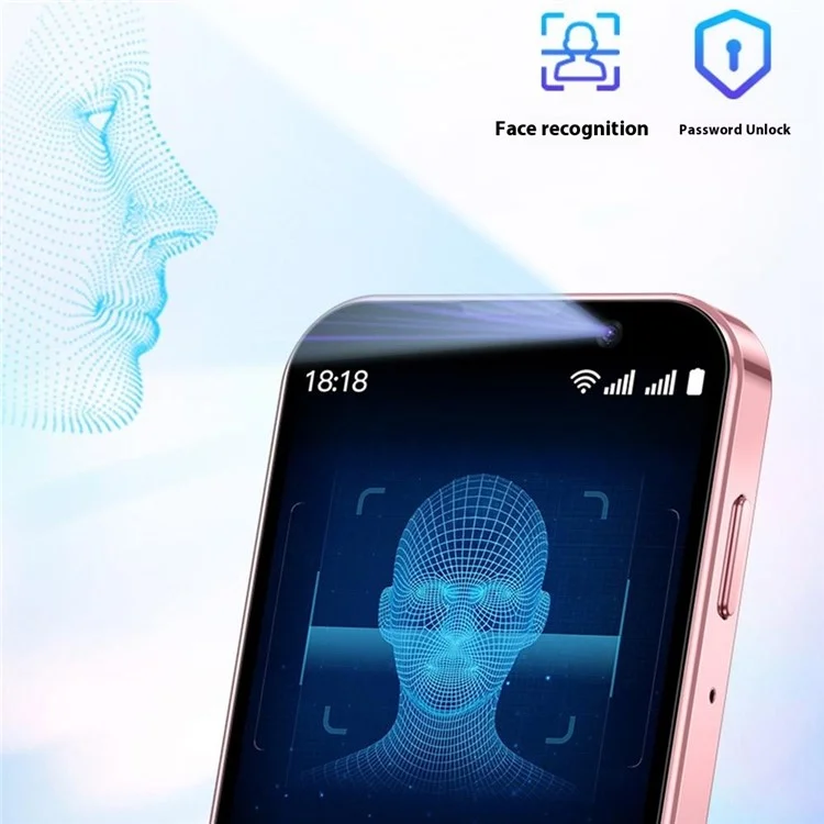 SOYES XS18 Pro 2GB + 16GB Android Smartphone 3 Inch 3G Network Small Phone with Facial Recognition - Blue