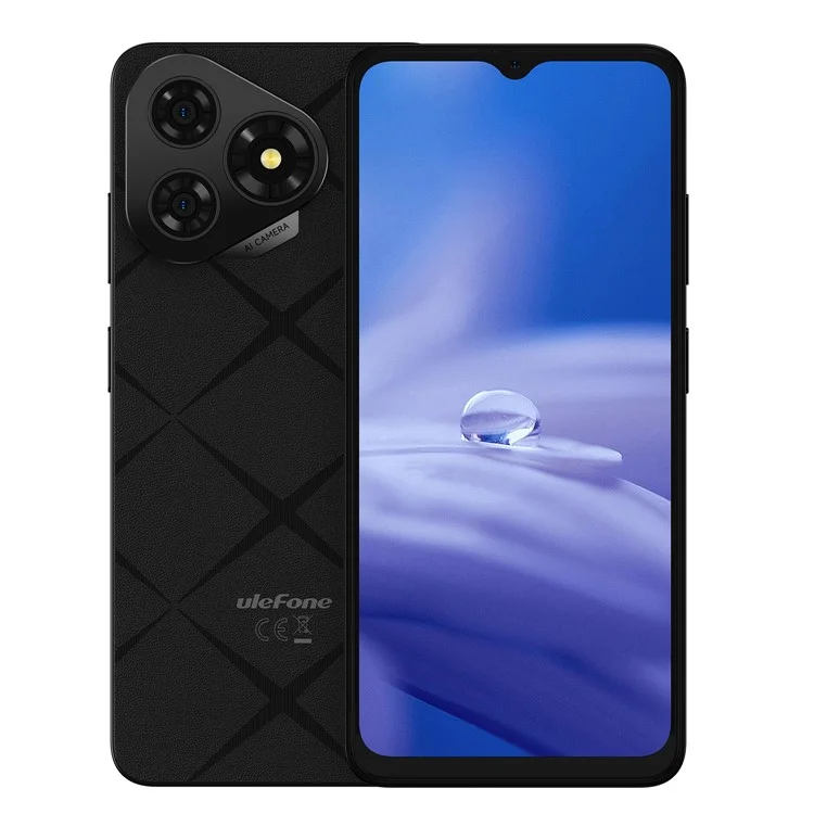 ULEFONE Note 19 Smartphone Global Version 3GB + 32GB 6.56 Inch 8MP Camera 5000mAh Unisoc T603 Octa Core 4G Phone - Stellar Black