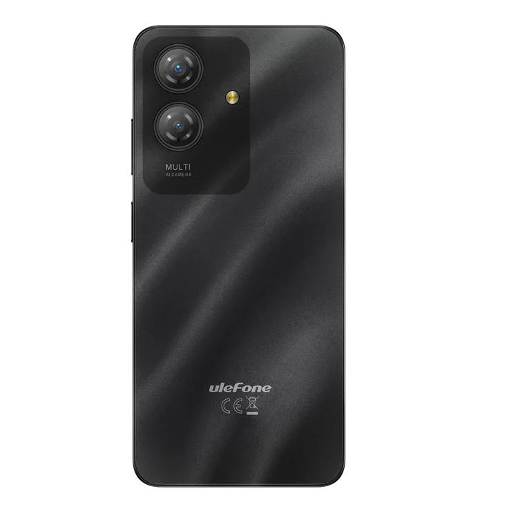 Smartphone ULEFONE Note 21 version mondiale 6,56 pouces 4 Go + 128 Go Unisoc T606 Batterie 5000 mAh Caméra 8 MP 4G Android 14 - Noir