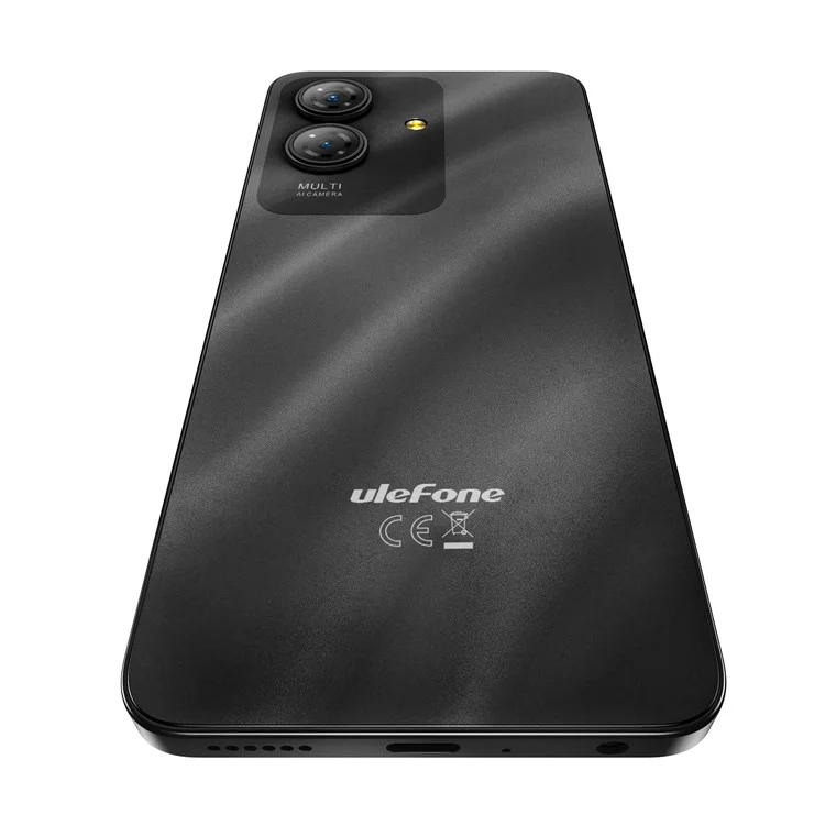 Smartphone ULEFONE Note 21 version mondiale 6,56 pouces 4 Go + 128 Go Unisoc T606 Batterie 5000 mAh Caméra 8 MP 4G Android 14 - Noir
