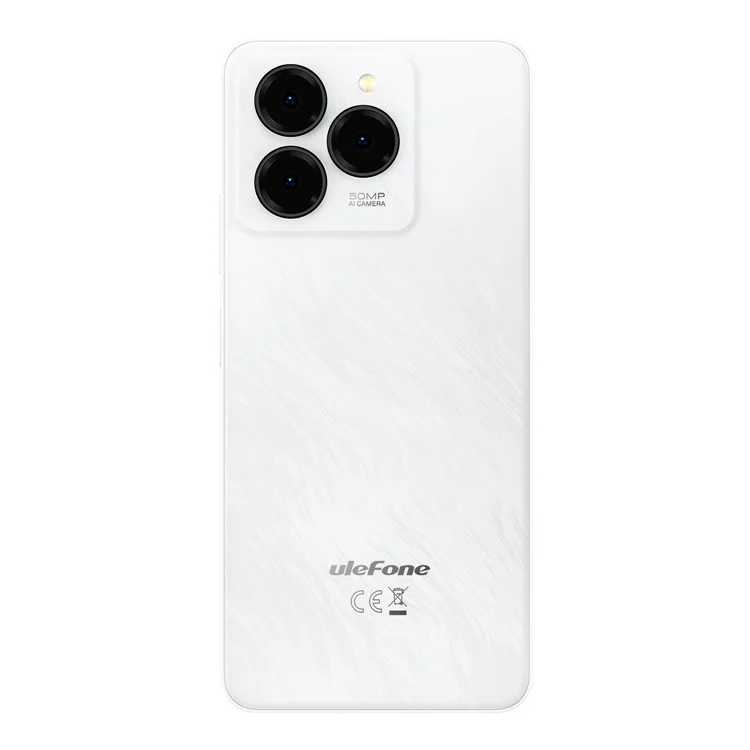 ULEFONE Note 20 Pro Smartphone Global Version 6.75 Inch Unisoc T606 50MP Camera 4GB + 128GB 6000mAh Battery Android 14 Phone - White