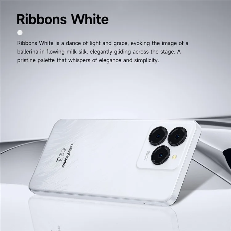 ULEFONE Note 20 Pro Smartphone Global Version 6.75 Inch Unisoc T606 4GB + 256GB 6000mAh 50MP Camera 4G Android 14 Mobile Phone - White