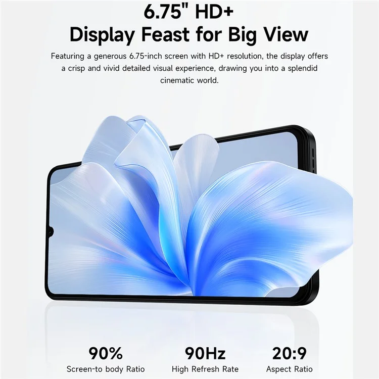 [HK Warehouse] ULEFONE Note 20 Pro Smartphone Global Version 6.75 Inch Unisoc T606 4GB + 256GB 6000mAh 50MP Camera 4G Android 14 Mobile Phone - Black