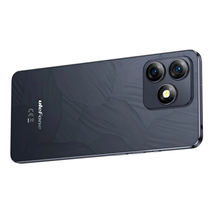 ULEFONE Note 18 Pro 6,78-Zoll-Smartphone Android 14 Helio G91 6GB + 256GB 5450mAh 64MP Kamera 4G-Telefon - Glänzendes Schwarz