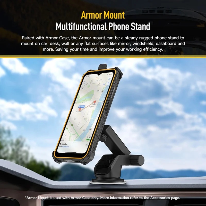 ULEFONE Armor X13 Rugged Phone 6.52 Inch Helio G36 6GB + 64GB 6320mAh Battery 50MP Camera 4G Android 13 Smartphone - Black