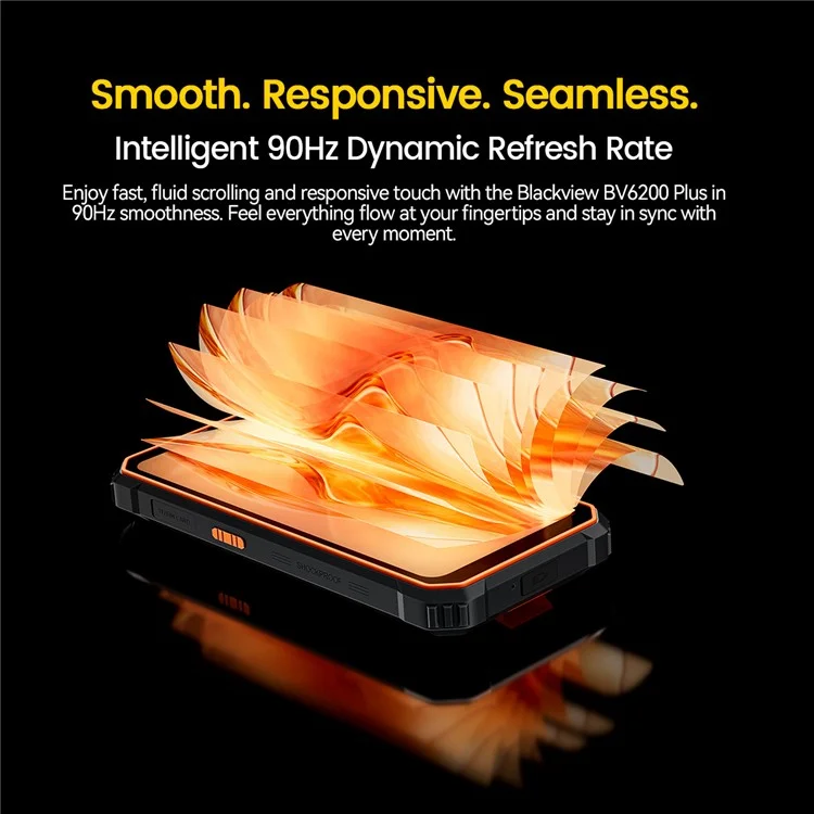[HK Warehouse] BLACKVIEW BV6200 Plus Rugged Phone 11000mAh 6.56 Inch Unisoc T606 8GB + 256GB 4G Smartphone - Black
