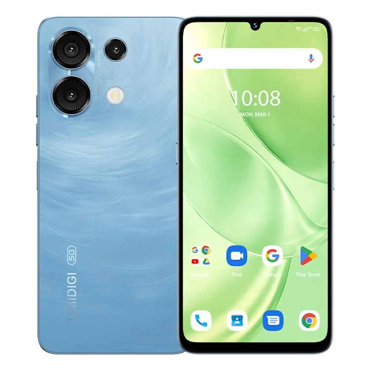 UMIDIGI G9 5G-Smartphone 6,75 Zoll Unisoc T765 6GB + 128GB 5000mAh 50MP Kamera Android-Handy - Gletscherblau
