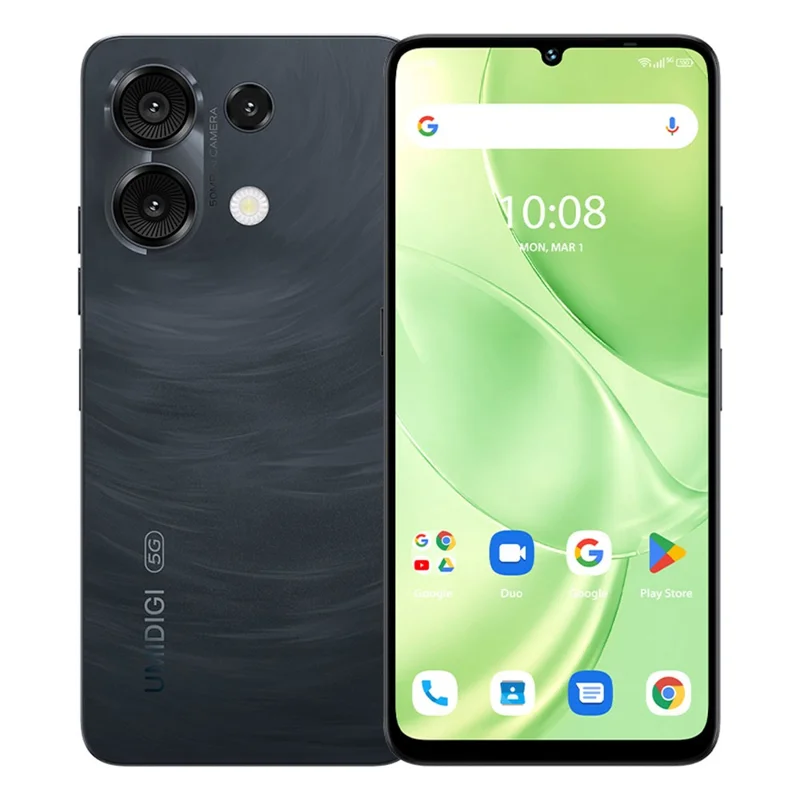 UMIDIGI G9 Smartphone 5G Android 14 6.75 Inch Unisoc T765 6GB + 128GB 5000mAh 50MP Camera Phone - Space Black