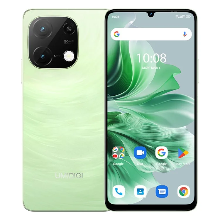 UMIDIGI G9C 6.75 Inch Smartphone Helio G36 6GB+128GB 5000mAh 50MP Camera 4G Mobile Phone (Hong Kong Delivery) - Grass Green