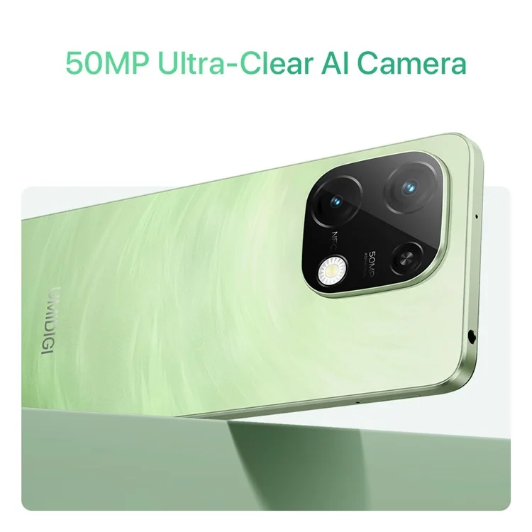 UMIDIGI G9C 6.75 Inch Smartphone Helio G36 6GB+128GB 5000mAh 50MP Camera 4G Mobile Phone (Hong Kong Delivery) - Grass Green