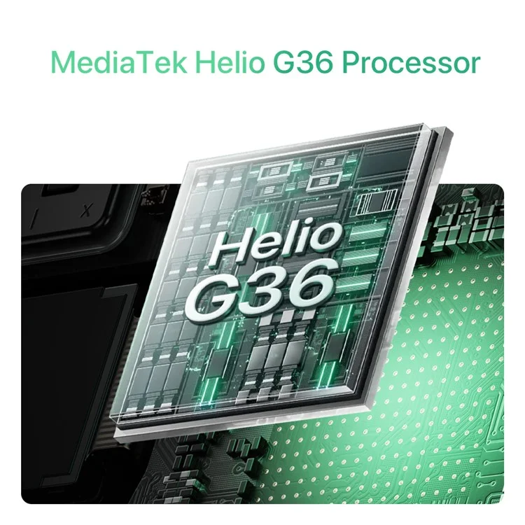UMIDIGI G9C 6.75 Inch Smartphone Helio G36 6GB+128GB 5000mAh 50MP Camera 4G Mobile Phone (Hong Kong Delivery) - Grass Green