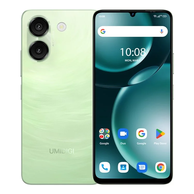 UMIDIGI G9A 6.75 Inch Smartphone 4GB + 64GB Unisoc SC9863A 5000mAh Battery 13MP Camera 4G Mobile Phone - Lake Green