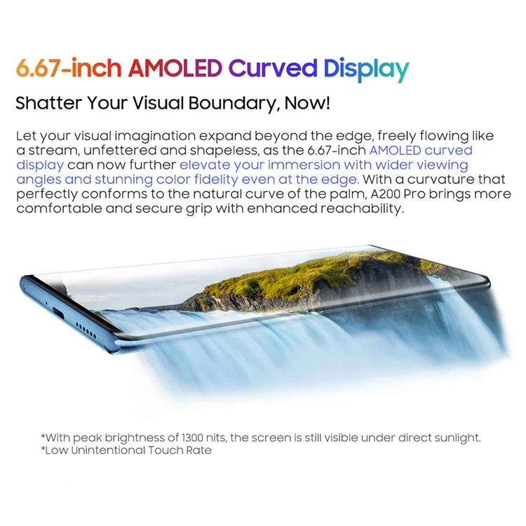 BLACKVIEW A200 Pro 6.67 Inch Smartphone Helio G99 12GB+256GB 5050mAh Battery 108MP Camera 4G LTE (Shenzhen Delivery) - Black