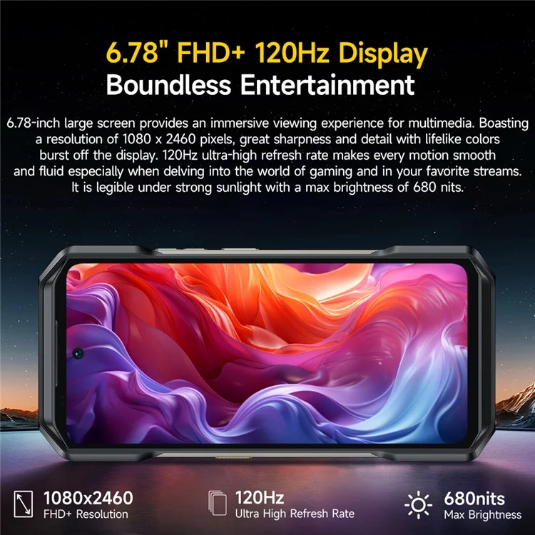 ULEFONE ARMOR 27 6.78 Inch Smartphone Helio G99 12GB+256GB 10600mAh 50MP Camera 4G Android Rugged Phone (Hong Kong Delivery)