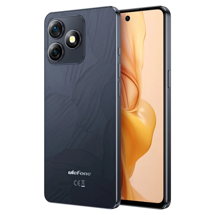 ULEFONE Note 18 Ultra 6,78-Zoll-Smartphone Dimensity 720 6 GB + 256 GB 5450 mAh 50-MP-Kamera 5G Android-Smartphone - Glänzendes Schwarz