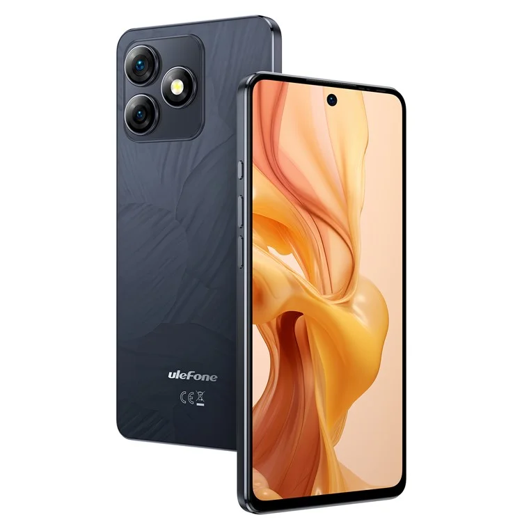 ULEFONE Note 18 Ultra 6,78-Zoll-Smartphone Dimensity 720 6 GB + 256 GB 5450 mAh 50-MP-Kamera 5G Android-Smartphone - Glänzendes Schwarz