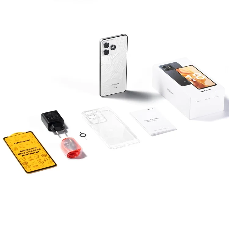 ULEFONE Note 18 Ultra 6.78 Inch Smartphone Dimensity 720 6GB+256GB 5450mAh 50MP Camera 5G Android Smart Phone - Moonlit White