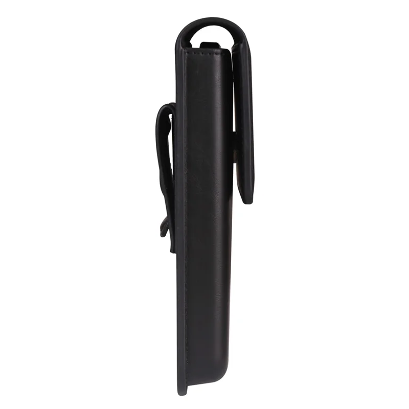 Vertical Phone Holster Belt Clip Case for Universal 6.1-6.3 Inch Waist Phone Pouch Large Flap Design - Black