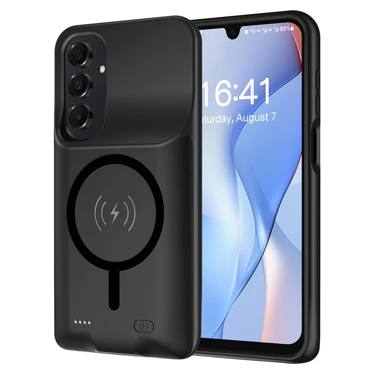 E10 For Samsung Galaxy A15 5G TPU Edge Charging Case 6000mAh Extended Battery Compatible with MagSafe