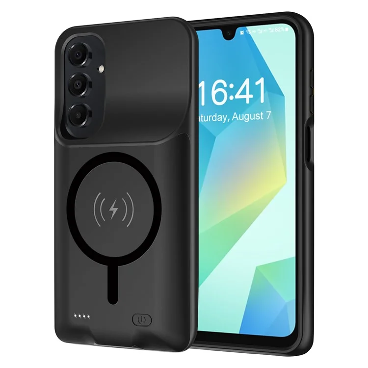 E10S per Samsung Galaxy A16 5G Cover TPU con Bordi per Ricarica Batteria Estesa 6000mAh Compatibile con MagSafe