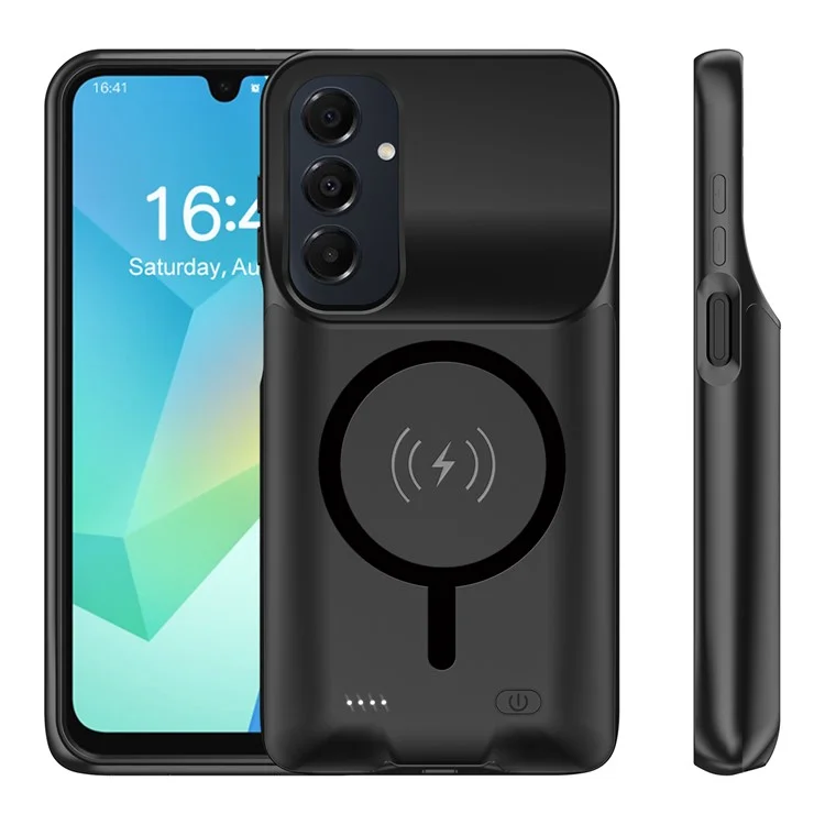 E10S per Samsung Galaxy A16 5G Cover TPU con Bordi per Ricarica Batteria Estesa 6000mAh Compatibile con MagSafe