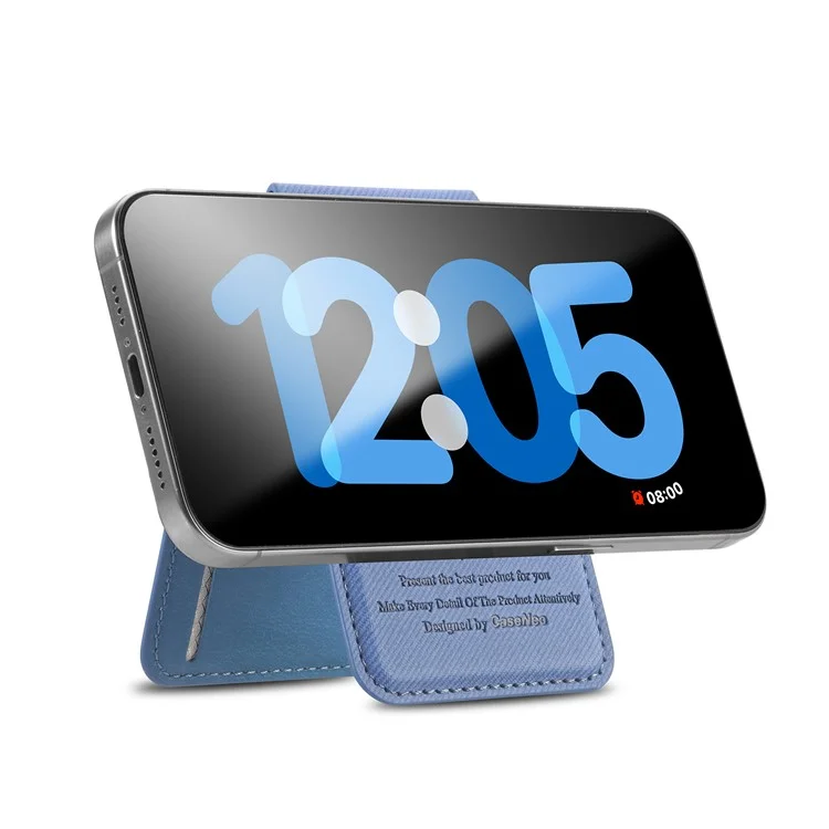 MC-W28 Porta Carte Ultra Sottile con Supporto e Blocco RFID per Retro Telefono - Blu