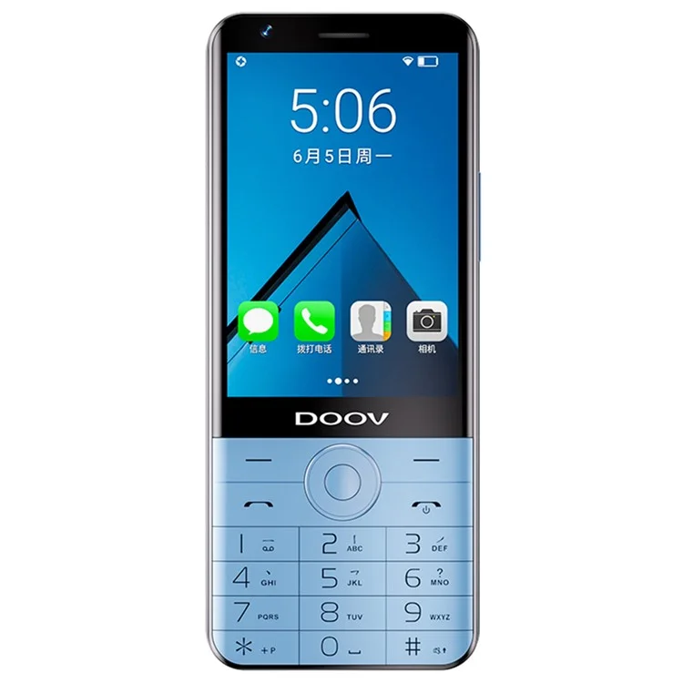 DOOV R17 Pro Smart Touch Screen 4G Mobile Phone 4GB + 64GB 3.5 Inch IPS Android Keypad Phones - Blue
