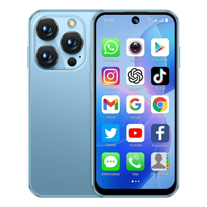 SOYES XS19 Smartphone 3.88 inch 2GB + 16GB Android 10 3G Network Mini Phone - Blue