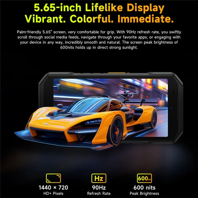 ULEFONE Armor X32 Pro 5G Smartphone Robuste 5,65 pouces Dimensity 6300 8 Go + 256 Go 5500 mAh Caméra 64 MP Android 14 - Noir