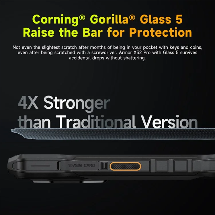 ULEFONE Armor X32 Pro 5G Smartphone Robuste 5,65 pouces Dimensity 6300 8 Go + 256 Go 5500 mAh Caméra 64 MP Android 14 - Noir
