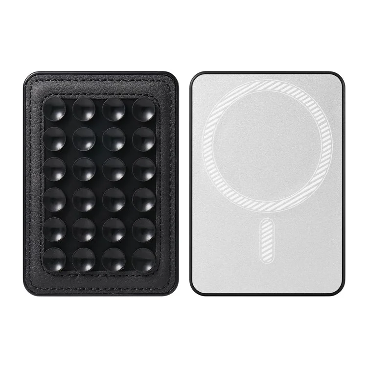 MC-W18 Magnetic Phone Back Stand Silicone Suction Cup Phone Mount - Black
