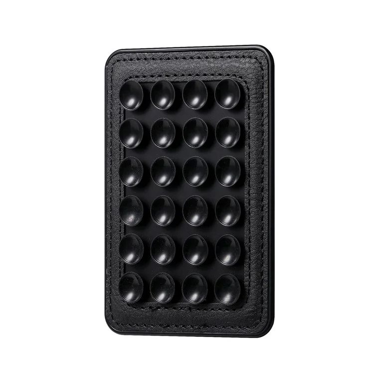 MC-W18 Magnetic Phone Back Stand Silicone Suction Cup Phone Mount - Black