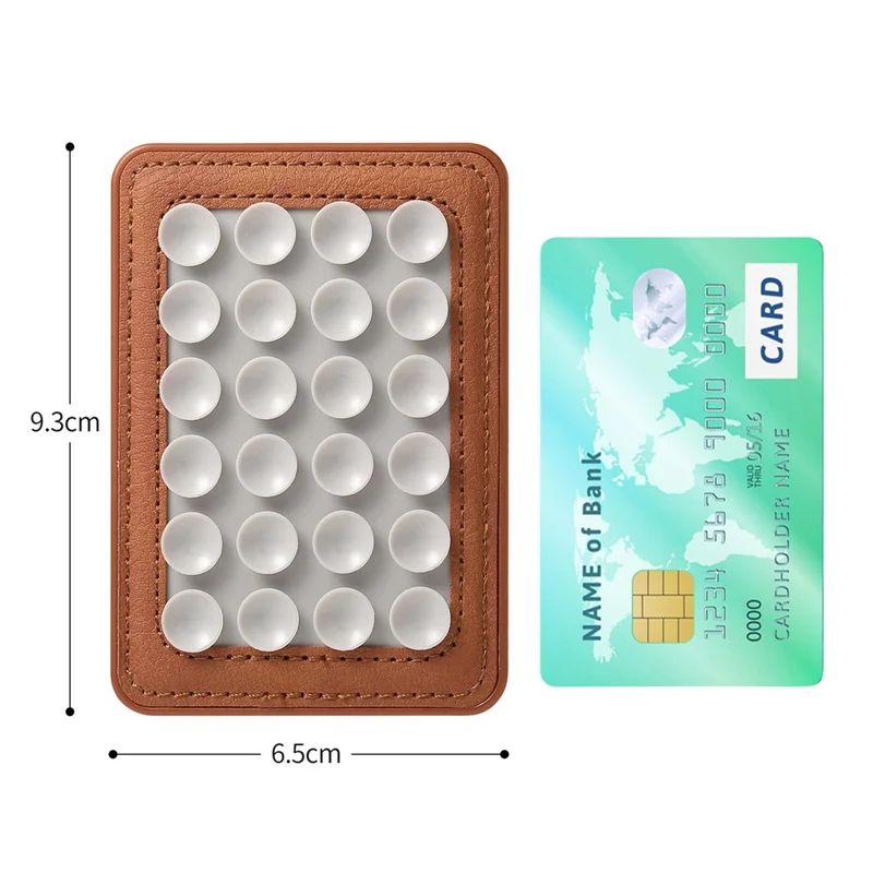 MC-W18 Magnetic Phone Back Stand Silicone Suction Cup Phone Mount - Khaki